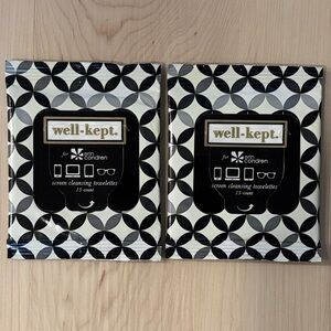 Erin Condren Well-Kept Screen Cleansing Towelettes.  Set of 2.  Brand New/Sealed